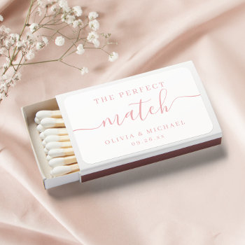 Pink Elegance The Perfect Match Wedding Favors by AvaPaperie at Zazzle