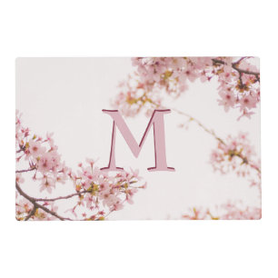 Pink Elegant Custom Monogram Placemat