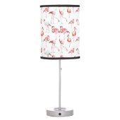 Pink Elegant Flamingo pattern Table Lamp (Back)