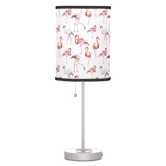 Pink Elegant Flamingo pattern Table Lamp (Right)