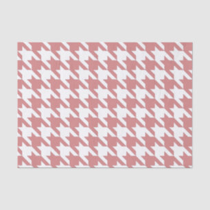 Pink Elegant Houndstooth Tissue Paper