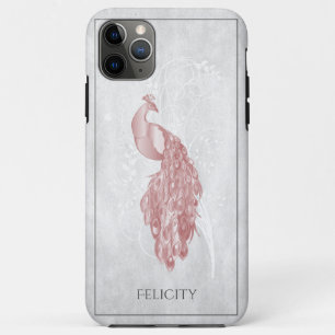 Pink Elegant Peacock Case-Mate iPhone Case