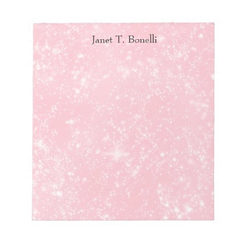 Pink Elegant Plain Simple Professional Notepad