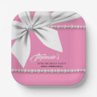 Pink Elegant Tiffany Pearls Fancy Party Tableware