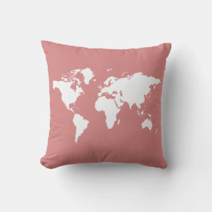Pink Elegant World Throw Pillow
