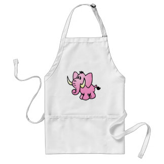 Pink Elephant Adult Apron