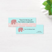 Pink Elephant Baby Gift Thank You (Desk)