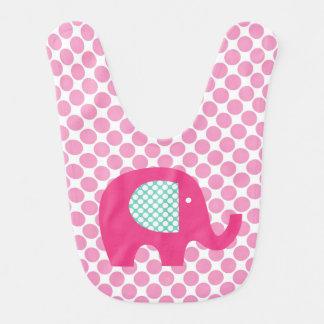 Pink Elephant Bib