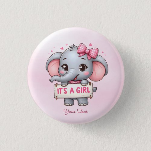 Pink Elephant Button