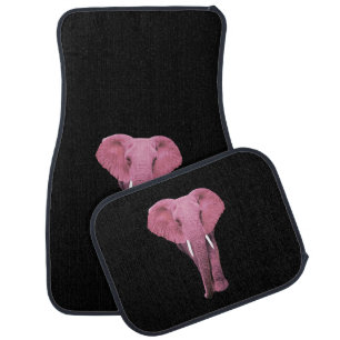 Pink Elephant Car Floor Mat