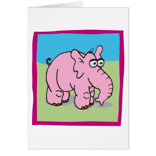 Pink Elephant Cards (Front)
