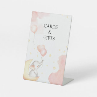 Pink Elephant Cards & Gifts Sign