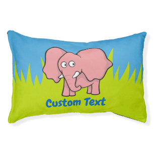 Pink elephant cartoon pet bed
