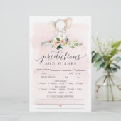 Pink Elephant Double Sided Baby Shower Games (Standing Front)