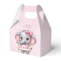 Pink Elephant Favor Box