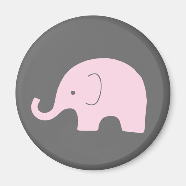 Pink Elephant Magnet (Front)
