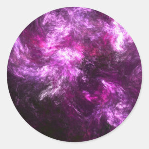 Pink Elephant Nebula Classic Round Sticker