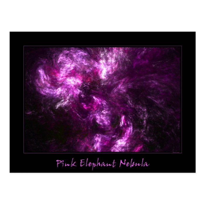 Pink Elephant Nebula Postcards