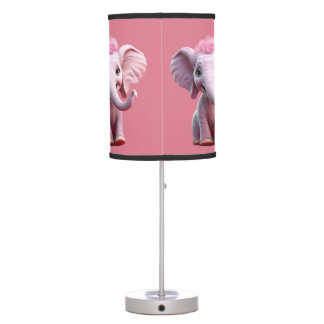 Pink Elephant Table Lamp