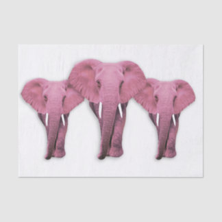 Pink Elephant Tissue Paper
