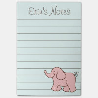 Pink Elephant To Do List Post It Notes Gift
