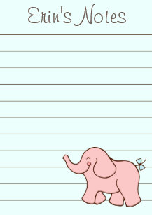 Pink Elephant To Do List Post It Notes Gift Pink Elephant To Do List Post It Notes Gift