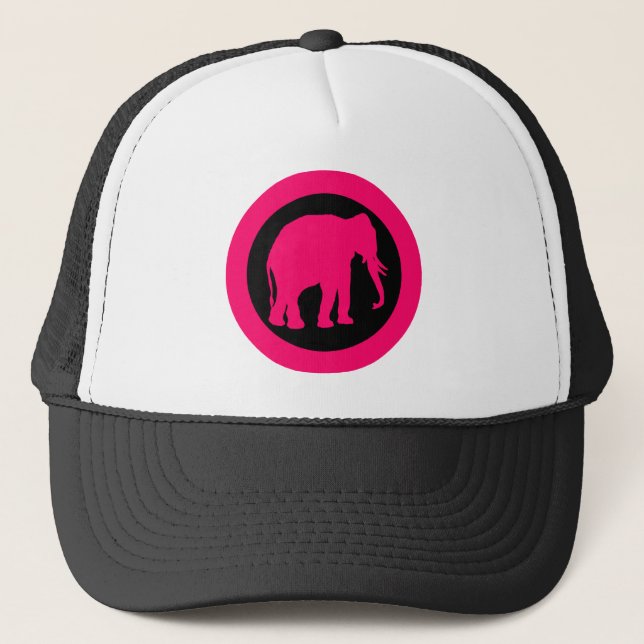 PINK ELEPHANT TRUCKER HAT (Front)