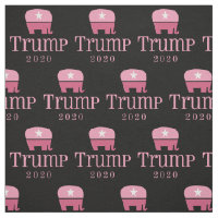 Pink Elephant Women for Donald Trump 2020 Fabric