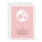 Pink Elephants Hearts Girl Baby Shower Invitation