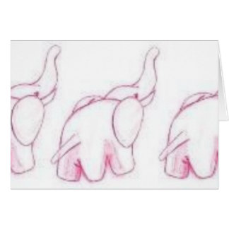 Pink Elephants On Parade Cards