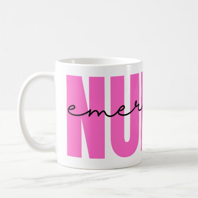 Pink Emergency Nurse Mug (Left)