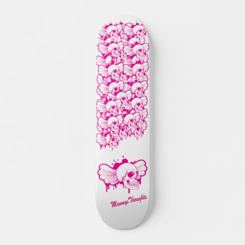Pink Emo Leader of Skulls Girl Skateboards