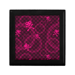 Pink Emo Pattern With Circles Gift Box