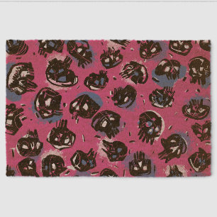 Pink emo scull Home & Living  Garden & Outdoor  Fiber Doormat