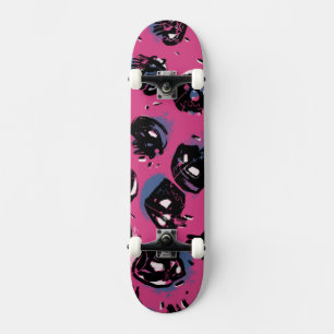 Pink emo scull Sports, Toys & Games Sports Skateboard