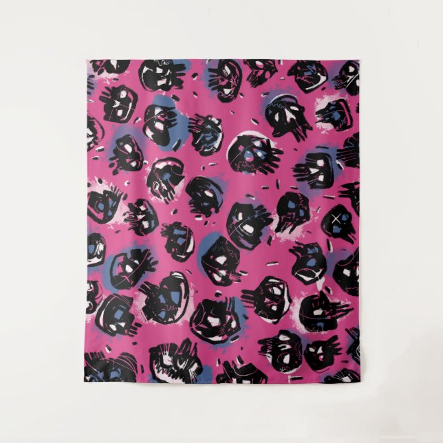Pink emo scull Wall Art & Décor  Tapestries (Front)