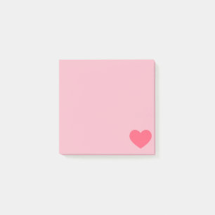 Pink Emoji Heart Post-it Notes