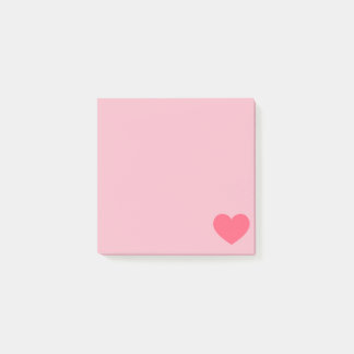 Pink Emoji Heart Post-it Notes