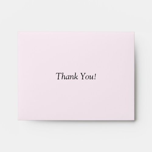 Pink Envelope for Thank You Cards