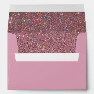 Pink Envelope, Pink Glitter Lined Envelope