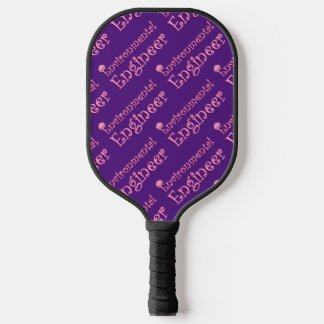 Pink Environmental Engineer Pickleball Paddle