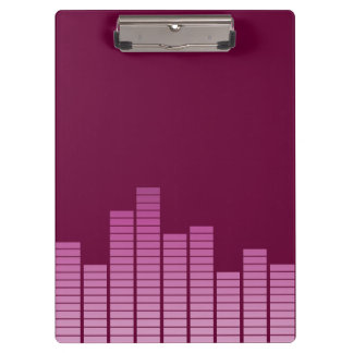 Pink Equalizer Clipboard