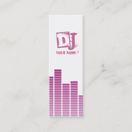 Pink Equalizer Business Card