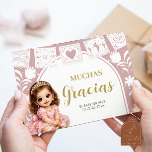 Pink Es Nina Thank You Card