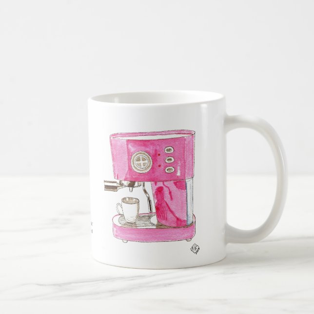 Pink Espresso Maker Mug (Right)