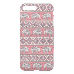 Pink Ethnic Elephant Pattern iPhone 8 Plus/7 Plus Case