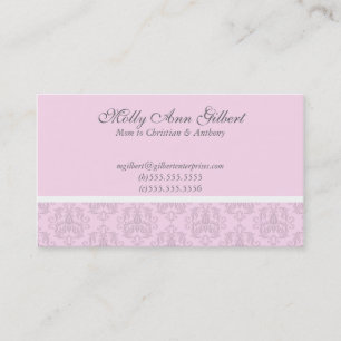 Pink European Elegance Mommy Cards