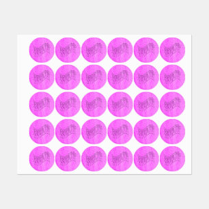 Pink Evelyn Name Logo, Kids' Labels