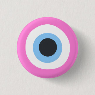 pink evil eye button