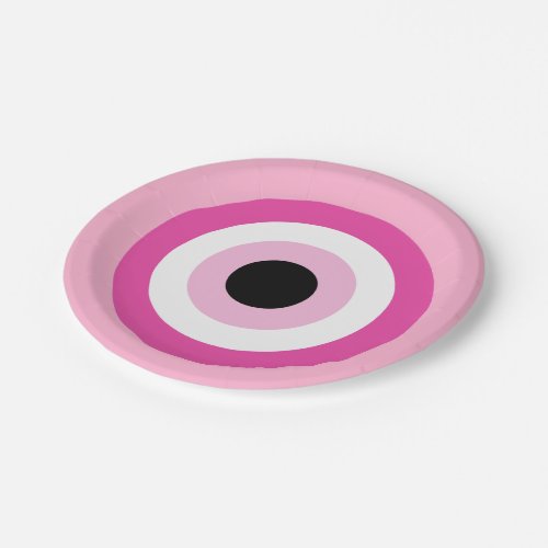 Pink Evil Eye Paper Plates